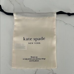 Kate Spade Dust Bag Ivory Satin Pouch - Unused -NWOT